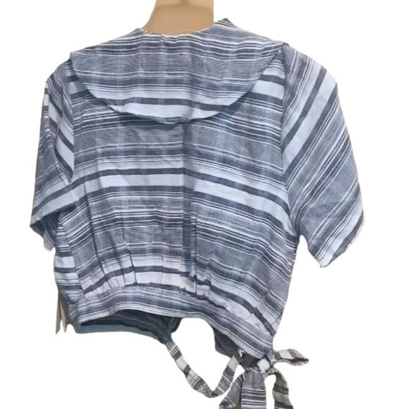 Tularosa Selma Wrap Top in Gray - Picture 4 of 11